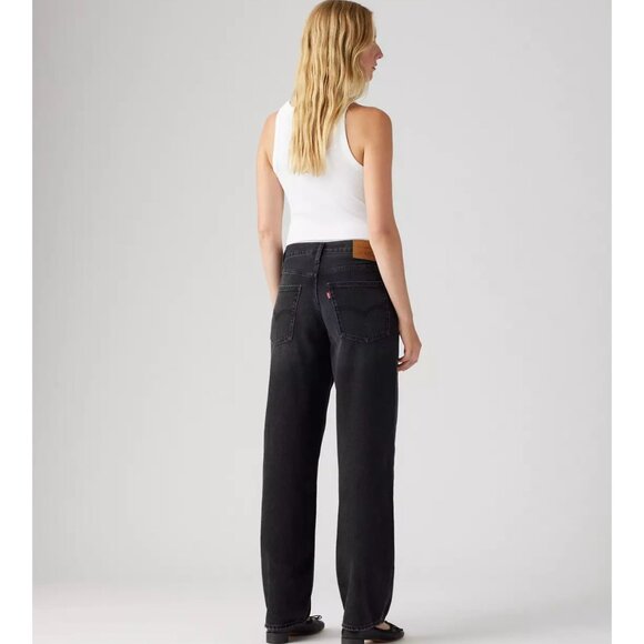 New Levi's 27x30 Premium Baggy Dad Jeans Shrink Up Black - Picture 3 of 7